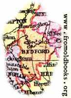 [picture: Overview map of Bedfordshire, England]