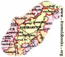 [picture: Overview map of Northamptonshire, England]