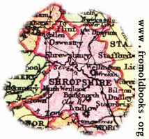 [picture: Overview map of Shropshire, England]