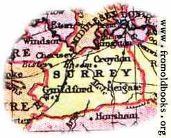 [picture: Overview map of Surrey, England]