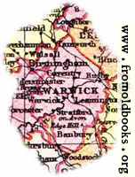 [picture: Overview map of Warwickshire, England]