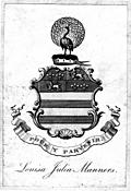 [Picture: Bookplate from Leland’s Itinerary Vol I]