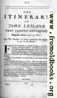 [Picture: Leland’s Itinerary, Volume 1 Page 1]