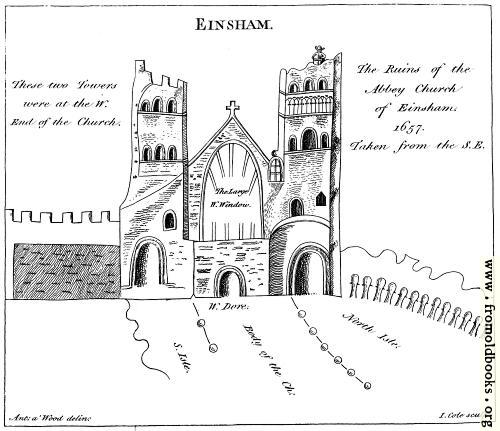 [Picture: Ruins of the Abbey Church at Einsham]