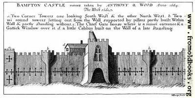 Bampton Castle, West Side.