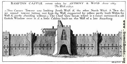 [Picture: Bampton Castle, West Side.]