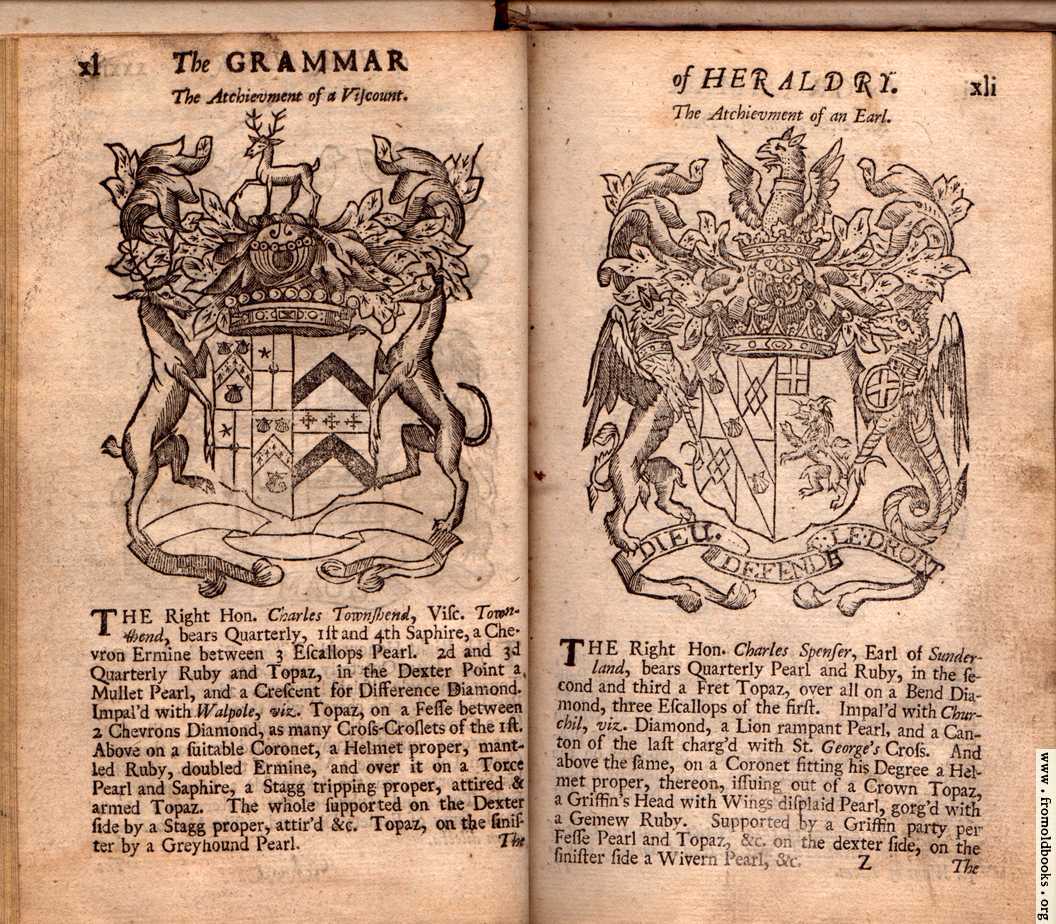 [Picture: Examples: The Right Hon. Charles Townshend, Visc. Townshend; The RIght Hon. Charles Spenser, Earl of Sunderland]