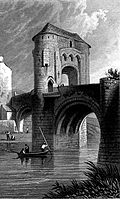 [Picture: Ragland Castle - gateway and bridge - Monmouthshire (also called Raglan Castle)]