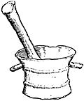 [Picture: Pestle and Mortar in Bronze]