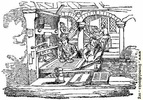 [Picture: 1134.—Ancient Printing-office]