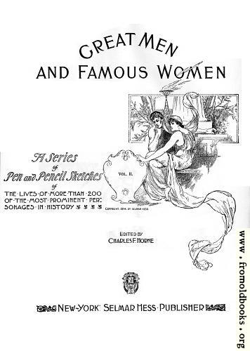 [Picture: Title Page, Great Men and Famous Women]