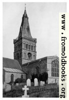 1. Castor, Northamptonshire, from the South-West.  A Norman Church with alterations and additions of each succeeding style.