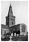 1. Castor, Northamptonshire, from the South-West. A Norman Church with alterations and additions of each succeeding style.