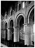 46. The South Nave Arcade, Melbourne, Derbyshire, with stilted Norman arcade.