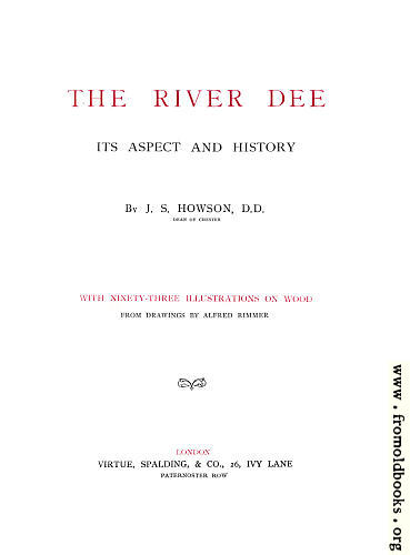 [Picture: Title Page, The River Dee]