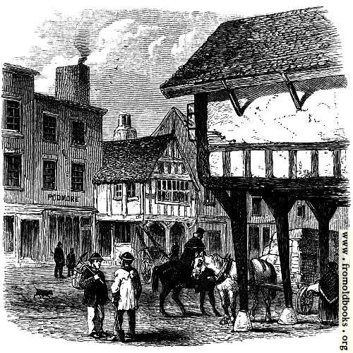 [Picture: Ancient Half-Timbered Houses, Foregate Street]