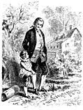 [Picture: Washington and his Father]