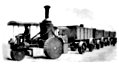 [Picture: Thomson’s Road-Steamer and Coal-Waggons]