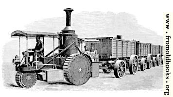 Thomson’s Road-Steamer and Coal-Waggons