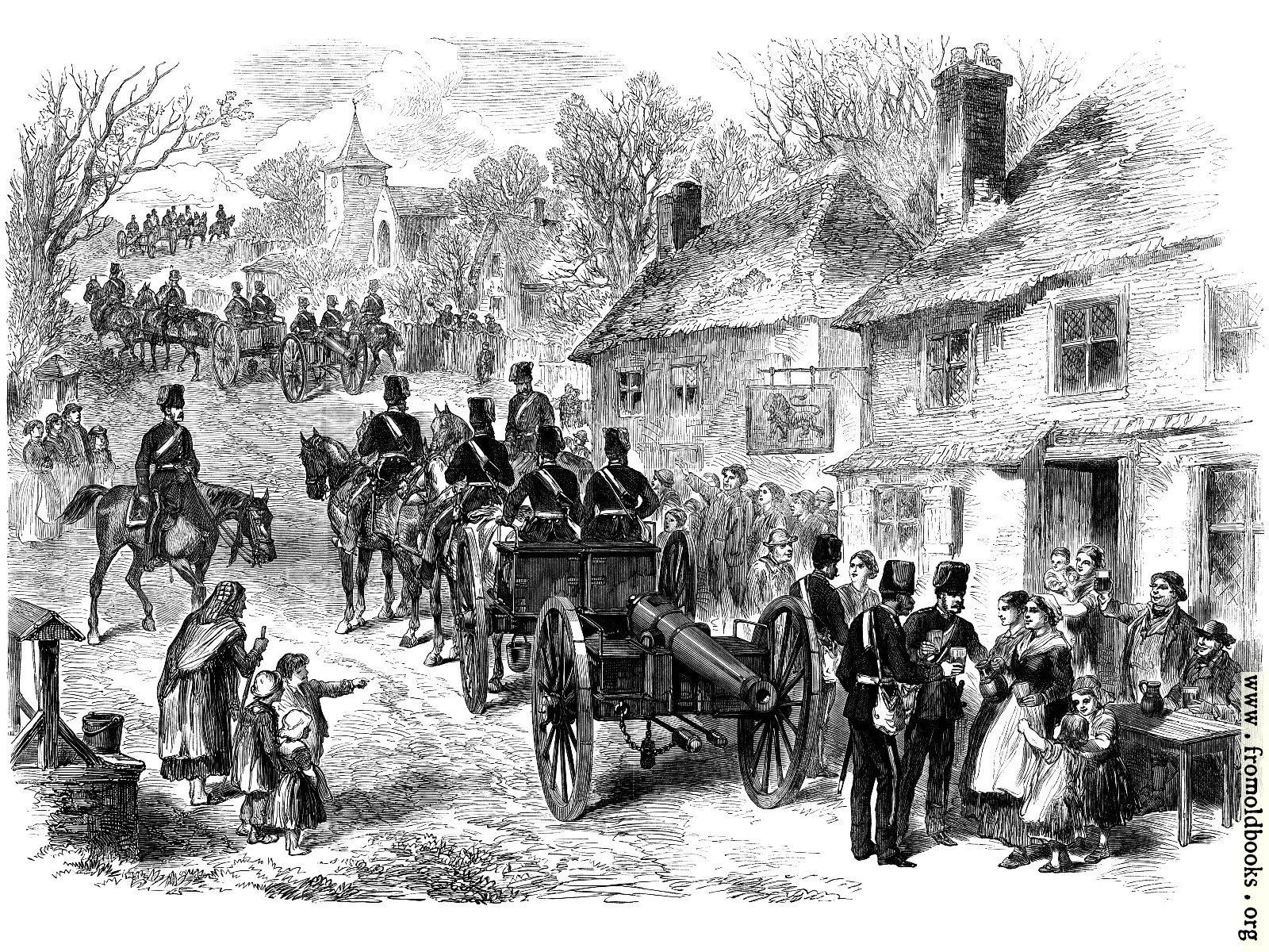 [Picture: The Easter Volunteer Review: The 1st Artillery on the March from London to Brighton]