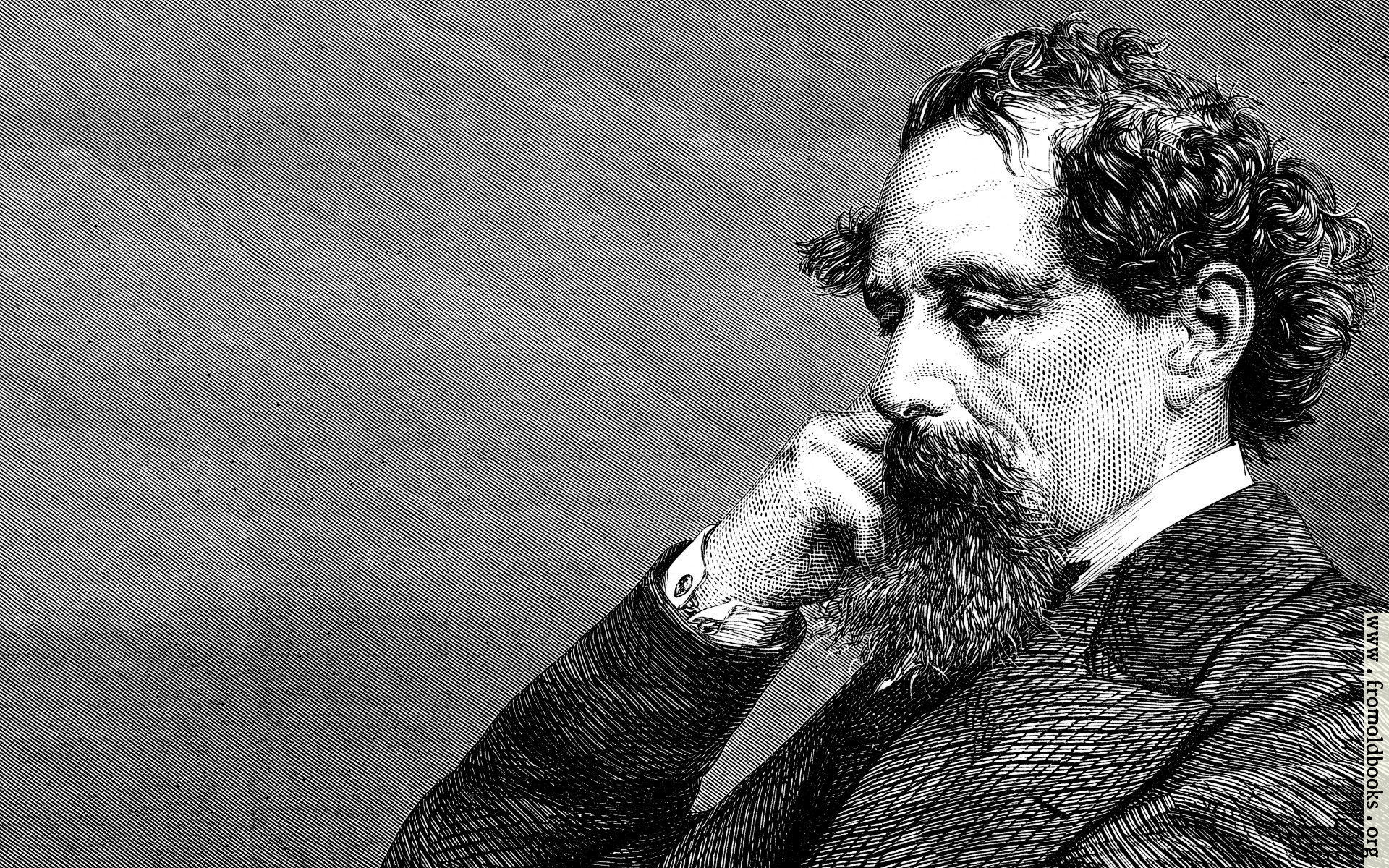 A closer crop of a portrait of Sir Charles Dickens1920 x 1200