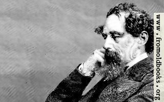 A closer crop of a portrait of Sir Charles Dickens