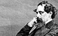 A closer crop of a portrait of Sir Charles Dickens