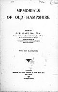 [Picture: Title Page, Memorials of Old Hampshire]