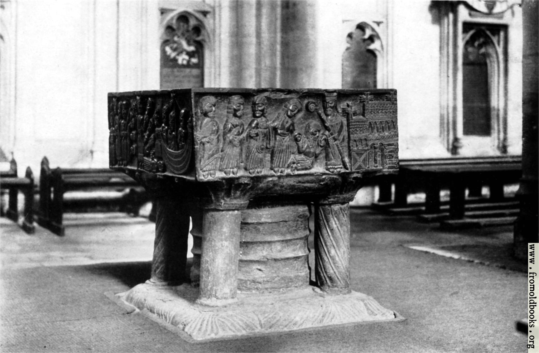[Picture: The Font, Winchester Cathedral]