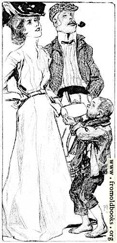 [Picture: Family with barefoot boy]