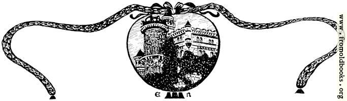 [picture: castle medallion with ribbons]
