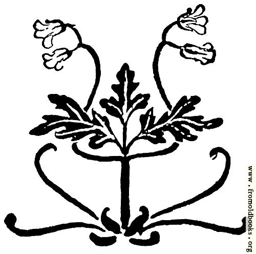 [Picture: Typographic ornament with leaves and flowers]