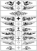 [Picture: Various Chapterheads or Heraldic  Supprting Devices]