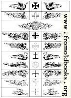 Various Chapterheads or Heraldic  Supprting Devices