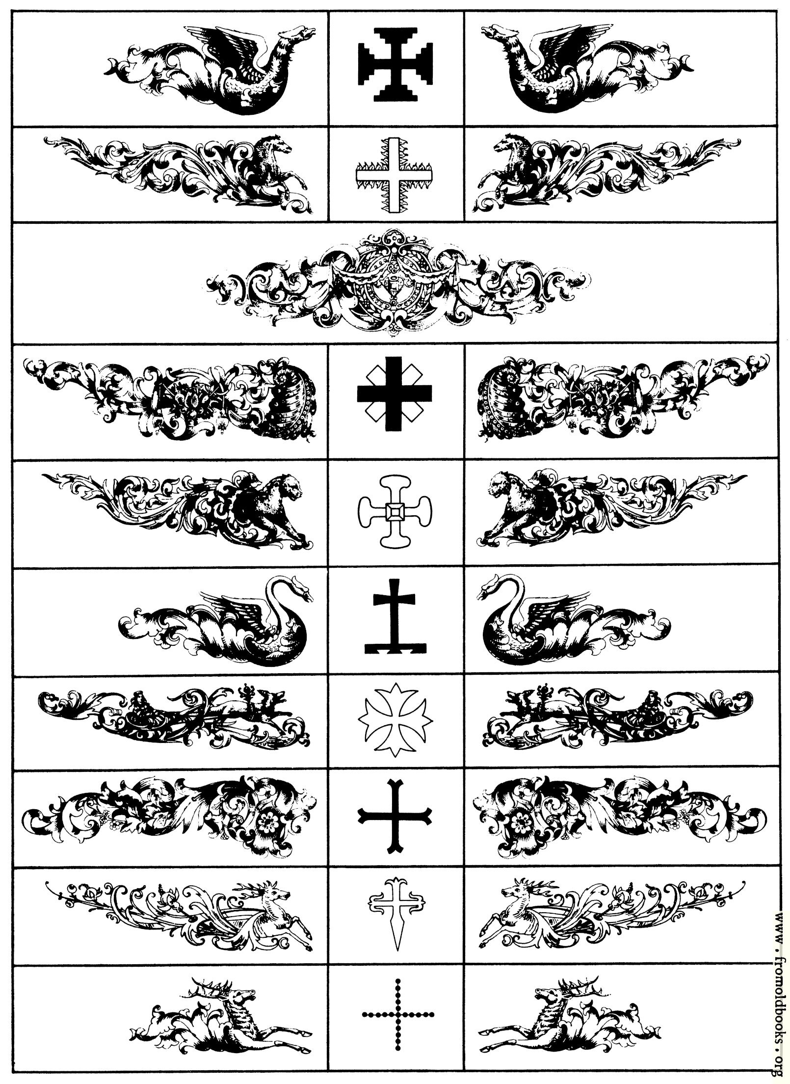 [Picture: Various Chapterheads or Heraldic  Supprting Devices]