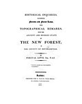 [Picture: Title Page (Laws... of the New Forest)]