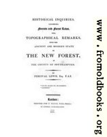 [picture: Title Page (Laws... of the New Forest)]