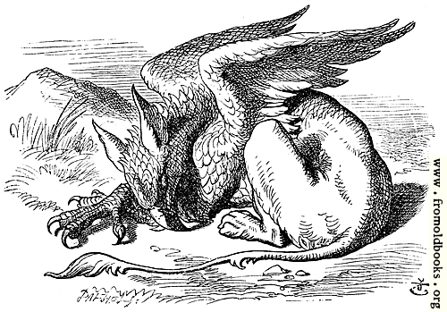 [Picture: The Gryphon Asleep]