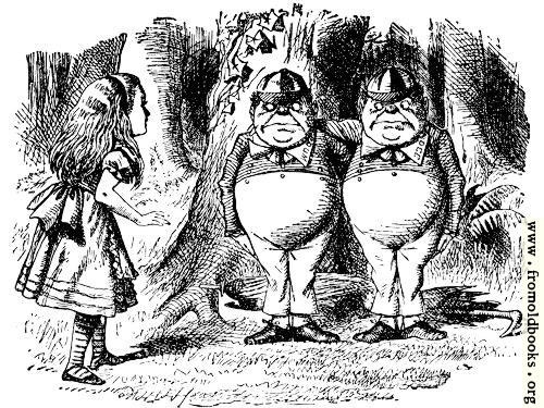 [Picture: Tweedledum and Tweedledee]