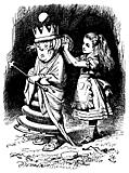 [Picture: Alice and the White Queen Addressed]