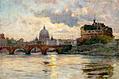 S. Peter’s and Castel Sant’ Angelo From the Tiber