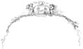 [Picture: Border with cherubs, arrow piercing hearts, flowers and leaves]