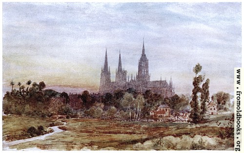 [Picture: Bayeux from the Meadows]