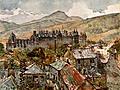 [Picture: Holyrood Palace From the Public Gardens Under Calton Hill]