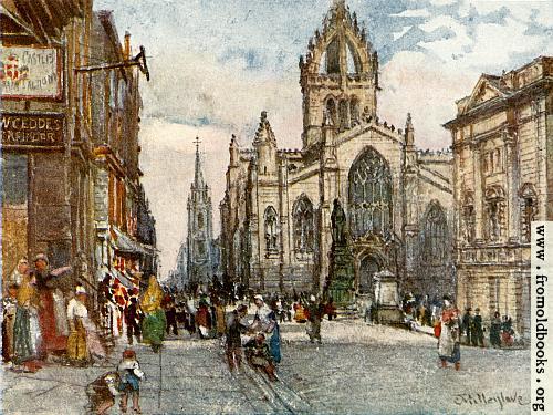 [Picture: The Church of St. Giles from the Lawnmarket]