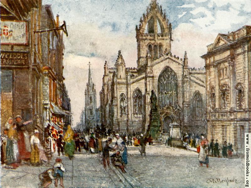 [Picture: The Church of St. Giles from the Lawnmarket]