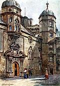 [Picture: Quadrangle of George Heriot’s Hospital]