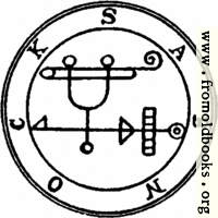 43. Seal of Sabnock.