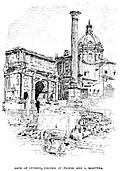 [Picture: p. 161. Arch of Severus, Column of Phocas and S. Martina]