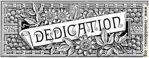[Picture: Dedication: art deco scroll in floral border]